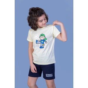 Toontoy Erkek Çocuk Baskılı Şortlu Takım