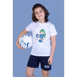 Toontoy Erkek Çocuk Baskılı Şortlu Takım