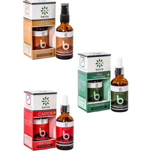 Tatlı Badem Yağı + Çam Terebentin  Yağı + Hint Yağı 3 x 50 ml