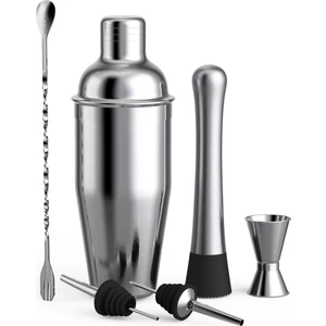 Mbw 750ml 6'lı Paslanmaz Kokteyl Hazırlama Seti - Gümüş (Yurt Dışından)