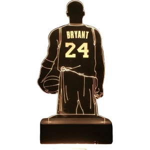 Modiwa Design Hediyelik Kobe Bryant 16 Renk Dekoratif Lamba