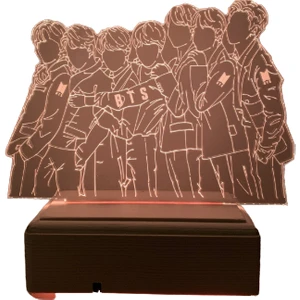 Modiwa Design Bts Bangtan Boys Bts Army 16 Renk Gece Lambası