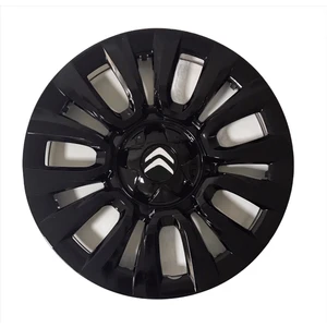 Citroen C3 15'' Inç Piano Black 4lü Set Jant Kapağı Çelik Jant Görünümlü