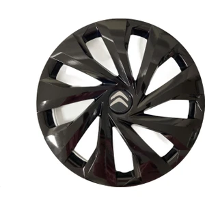 Citroen  Citroen C-Elysee 14'' Inç Piano Black 4lü Set Jant Kapağı Çelik Jant Görünümlü