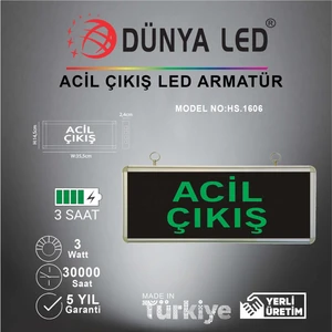Dünya LED HS.1606 Acil Çıkış