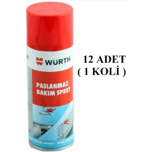 Paslanmaz Ankastre Çelik Bakım Spreyi 400 ml (Yeni Tarihli) 12'li
