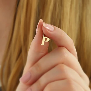 Altın P Harfi Kolye Ucu