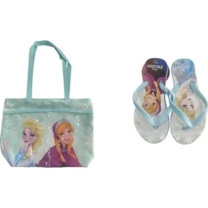 Hakan Çanta Elsa Karlar Kraliçesi Çanta ve Terlik Seti