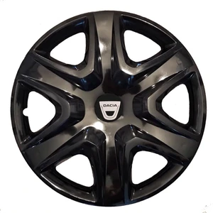dacia Duster 16'' Inç Piano Black Siyah 4lü Set Jant Kapağı Çelik Görünümlü