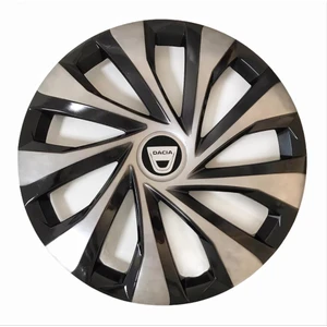 dacia Duster 15'' Inç Gri - Siyah   4lü Set Jant Kapağı Çelik Görünümlü