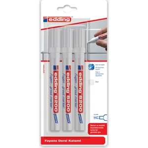 8200 Fayans Derz Boyama Kalemi 3'lü Beyaz