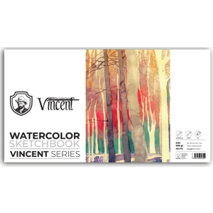 Watercolor Sketchbook 300 gr 10 Sayfa Panaromik Suluboya Defteri 18 x 42 cm