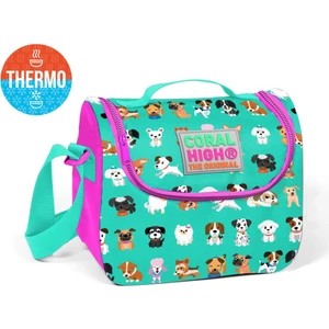 Coral High Kids Su Yeşili Köpek Desenli Thermo Beslenme Çantası 22845