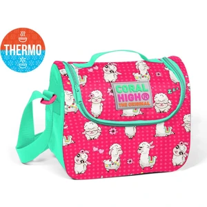 Coral High Kids Neon Mercan Alpaka Desenli Thermo Beslenme Çantası 22847
