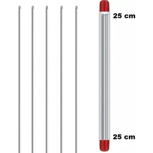 Profesyonel 1mm 25CM Yem Şişi 5 Adet 25