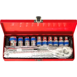 Lokma Takımı 12 Parça 1/2 A  12 Parça Metal Kutu