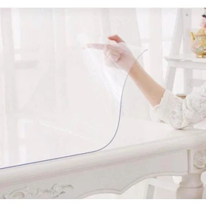 Aksu Mefruşat 1.5mm Şeffaf Kalın Mika Masa Örtüsü Pvc (EN:80CM)