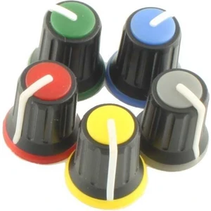 Siyah Potansiyometre Düğmesi (Kırmızı Başlı)