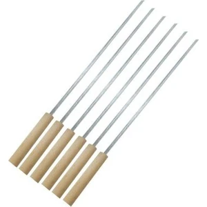 Mangal Sepetim Şiş Ağaç Saplı 6'lı