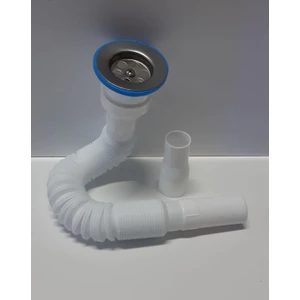 Körüklü Lavabo Sifonu Extra Paslanmaz Vida Süzgeçli
