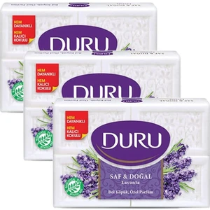 Banyo Sabunu Saf ve Doğal Lavanta 150 gr 4 Lü Paket x 3 Adet