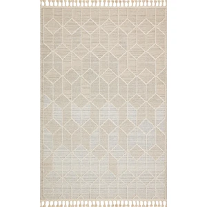 Eko Halı Soho Sh 03 Bej Hav Toz Vermez Etnik Örgü Ince Halı Kilim