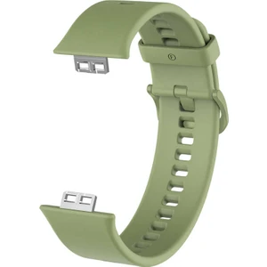 Nezih Case Huawei Watch Fit Uyumlu (Soft Tasarım) Silikon Kordon Açık Yeşil