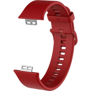 Nezih Case Huawei Watch Fit Uyumlu (Soft Tasarım) Silikon Kordon Mürdüm