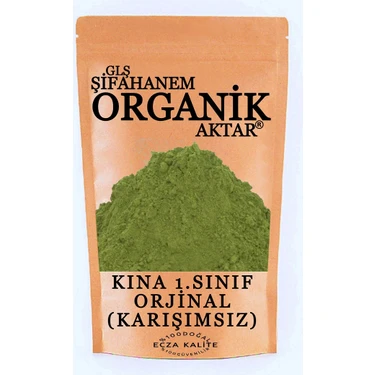 GLŞ Şifahanem Organik Aktar Kına 250 gr ( Saç Kınası El Kınası