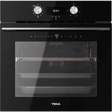 Teka - PIZZA HLB 8510 P - Ankastre Multifonksiyonel Dijital Ekranlı Turbo Fırın - Siyah Cam - 70 lt