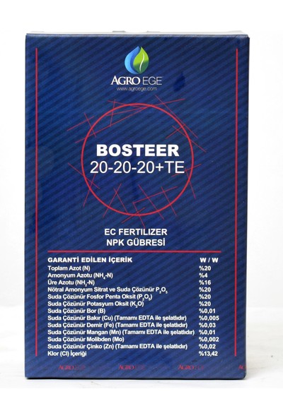 Agroege Bosteer 20-20-20 + Te 1 kg