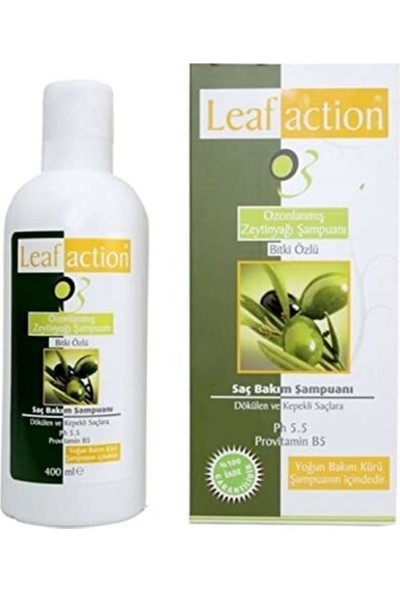 Leaf Action Bitki Özlü Ozonlanmış Zeytinyağı Şampuanı 400 ml