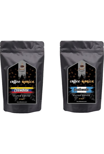 Coffee Monica Origin ( Colombia Medellin & gruatemala Antigua ) Öğütülmüş Filtre Kahve 2*250 gr