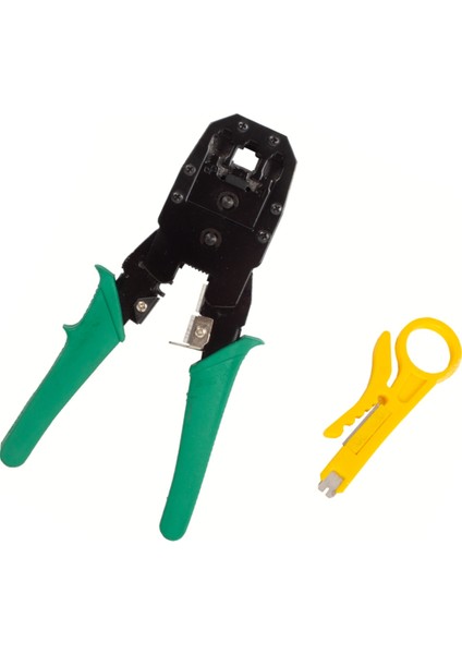 RJ45 RJ11 Rj9 Jack Telefon Data Kablosu Sıkma Çakma Pensesi +Kablo Test Cihazı +Kablo Soyucu modelleri