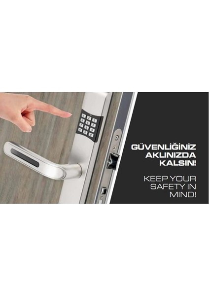 KD04087-344 Şifreli Kilit 46 mm Saten