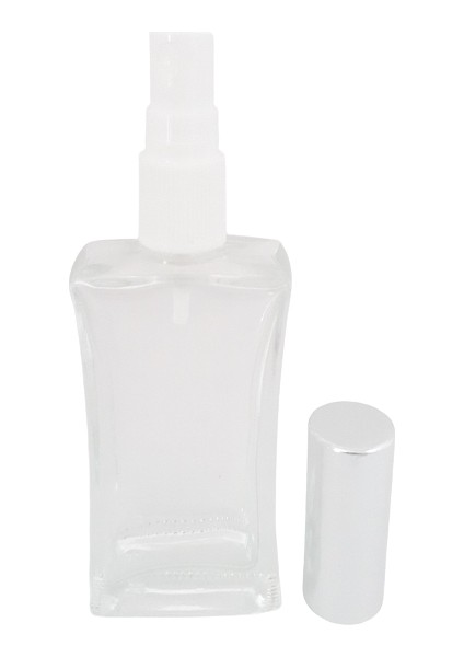 Boş Parfüm Şişesi 50 ml (5 Adet) (TEKRAR DOLDURULABİLİR) Gri Kapak Plastik Valf Içbükey Boş Şişe fiyatları