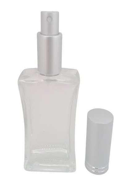 Boş Parfüm Şişesi 50 ml (10 Adet) (TEKRAR DOLDURULABİLİR) Gri Kapak Metal Valf Içbükey Boş Şişe fiyatları