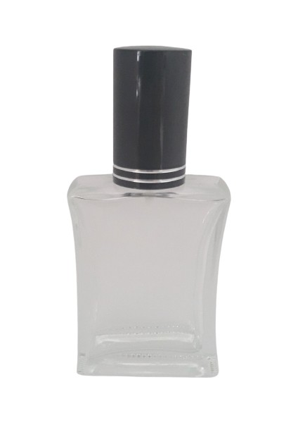 Boş Parfüm Şişesi 50 ml (3 Adet) (TEKRAR DOLDURULABİLİR) Siyah Kapak Metal Valf Içbükey Boş Şişe modelleri