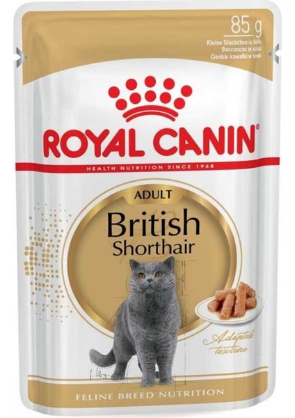 British Shorthair Yetişkin Pouch Kedi Konservesi 85 gr indirimleri