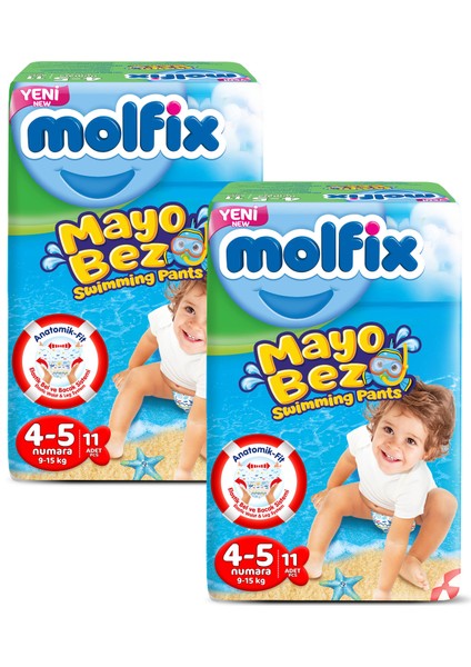 Mayo Bebek Bezi 4-5 Beden 22 Adet 9-15 kg