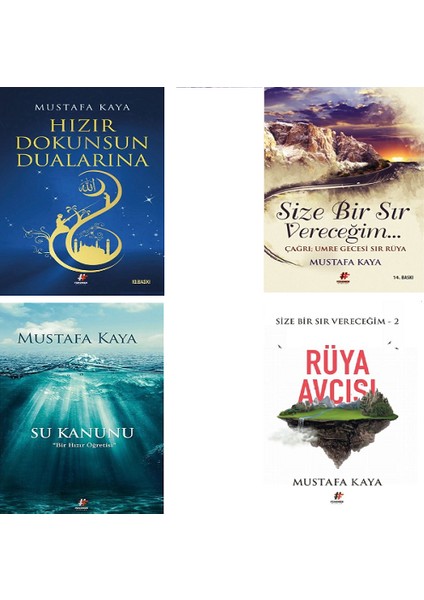 Mustafa Kaya 4 Kitap Set - ( Su Kanunu - Hızır Dokunsun Dualarına )