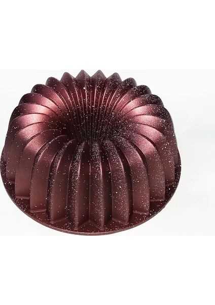 Döküm Granit Kek Kalıbı 26CM Bordo