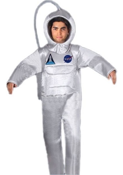 Nasa Logolu Astronot Kostümü Yetişkin