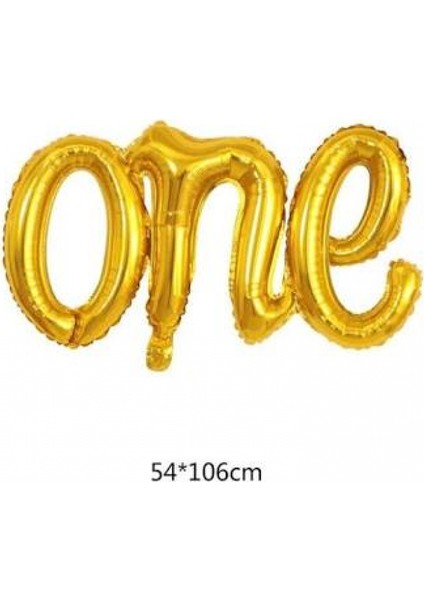 One Folyo Balon Gold