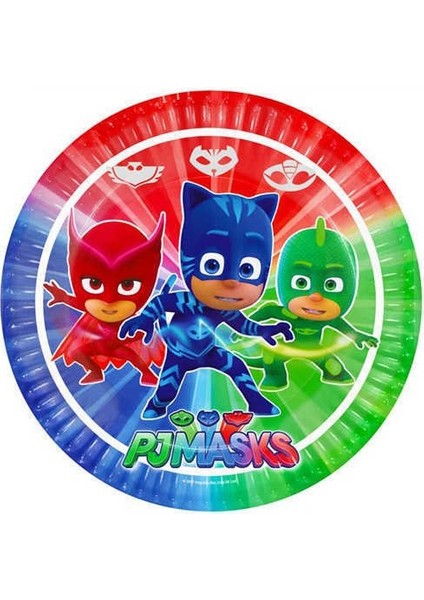 Pj Maskeliler Lisanslı Karton Tabak 8 Adet