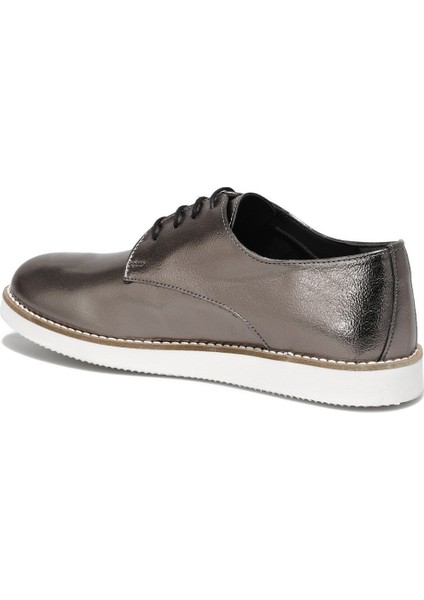 DS21012 1fx Antrasit Kadın Oxford Ayakkabı modelleri