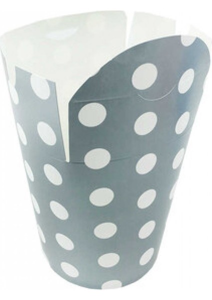 Mısır Kutusu Puantiyeli Elips Kapaklı 10X13CM Gümüş P8 fiyatları