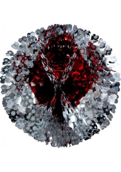 Süs Metalize Avize Modeli 50CM Kırmızı