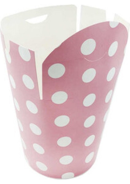 Mısır Kutusu Puantiyeli Elips Kapaklı 10X13CM Pembe P8 fiyatları