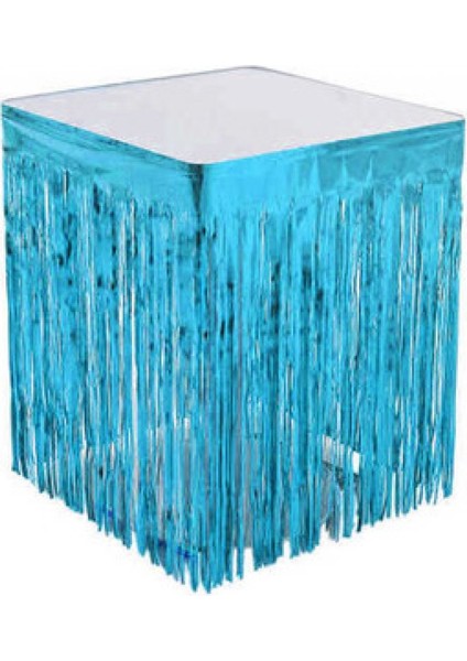 Masa Kenarı Eteği Fonsüs Metalize Yerli Mavi Pk:1